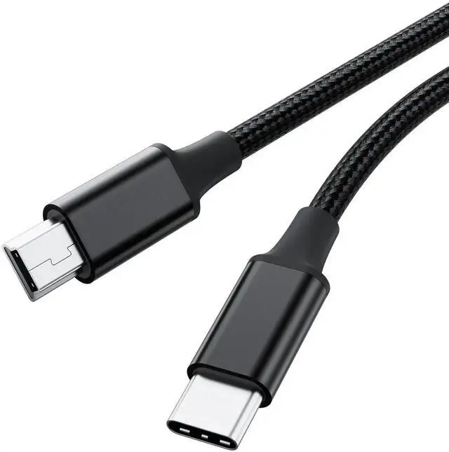 Main image of WRIARICH 5FT Braided USB-C to Mini USB Cable, 480Mbps OTG Charging Cord for Camera, PS3 Controller, Dash Cam, Ti-84 Plus