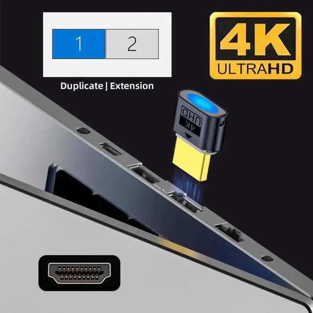 Alt view image 5 of 7 - WRIARICH Black HDMI Dummy Plug Virtual Display Emulator, 4K@60Hz HDMI 1.4 EDID DDC Headless Ghost Display Adapter for Remote Work Mining