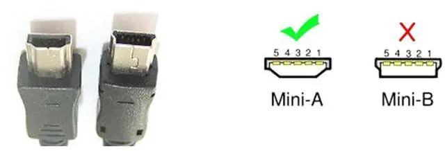 Alt view image 3 of 7 - WRIARICH VMC-UAM1 USB 2.0 OTG Cable, Mini A Male to USB A Female Host Adapter Cord for Sony Handycam Camcorders, Classic PDA & Old-Style Mini-A Port Smartphones