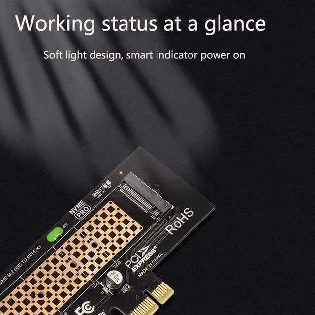 Alt view image 3 of 7 - WRIARICH SK1 M.2 NVMe SSD to PCIe 4.0 Expansion Card, Compatible with PCIe X1/X4/X8/X16 Slots, Supports 2230/2242/2260/2280 M.2 NVMe SSD