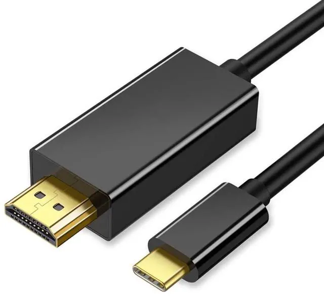 Main image of WRIARICH 2M USB 3.1 Type C to HDMI 4K Cable, Thunderbolt 3 Compatible USB-C to HDTV Video Cord for MacBook, MacBook Pro, Samsung Galaxy S8/S9/S10/S20 & More Devices