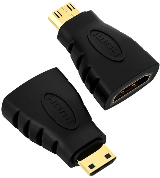 Main image of WRIARICH 2-Pack Mini HDMI to HDMI Adapter, Gold-Plated Connectors Supports 4K Video, Compatible with Raspberry Pi, DSLR Cameras, Camcorders, Tablets & Graphics Cards