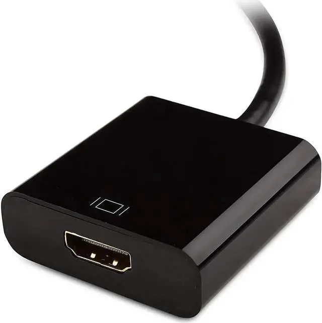 Alt view image 5 of 7 - WRIARICH Black DisplayPort Male to HDMI Female Adapter, DP to HDMI Video Converter for Desktops Laptops to HDMI Monitors TVs