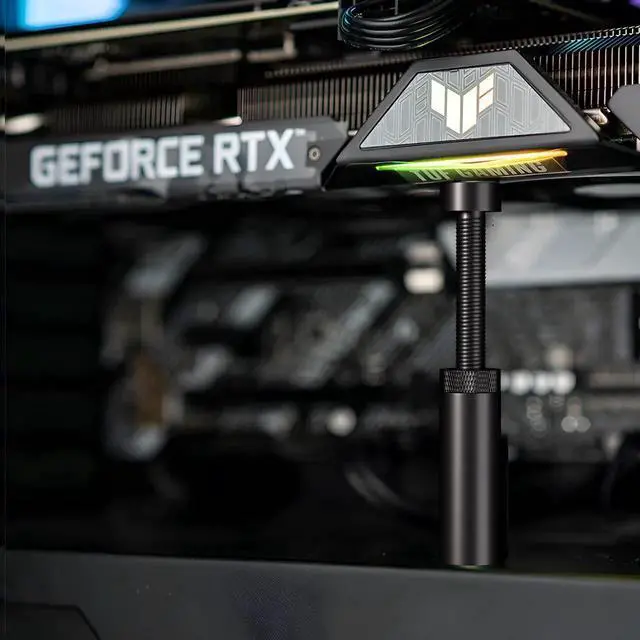 Alt view image 5 of 6 - WRIARICH M Size Adjustable GPU Sag Support Bracket, Magnetic Graphics Card Anti-Sag Stand with Anti-Slip Pad, Height Range 5080mm