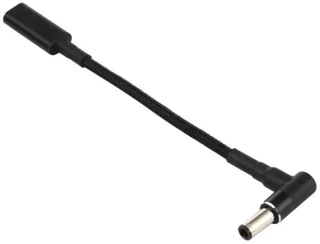 Alt view image 5 of 5 - WRIARICH Nylon Braided 6.0×0.6mm DC Elbow to USBC PD Adapter Cable|18.520V Input, Max 100W PD Power Conversion Cord