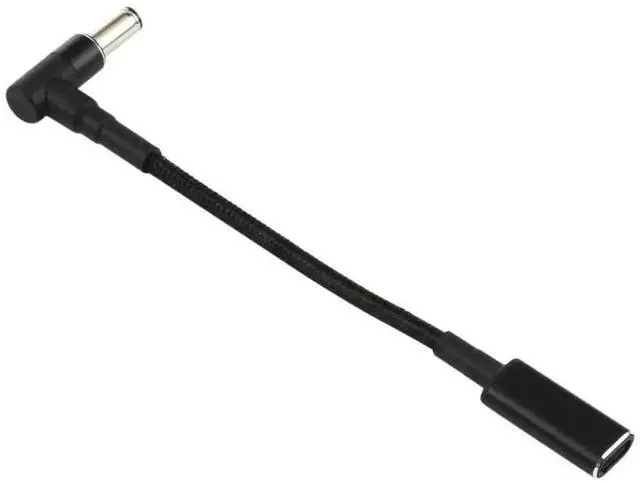 Alt view image 4 of 5 - WRIARICH Nylon Braided 6.0×0.6mm DC Elbow to USBC PD Adapter Cable|18.520V Input, Max 100W PD Power Conversion Cord
