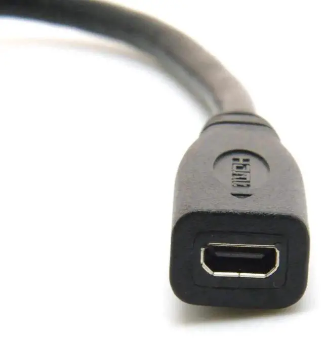 Alt view image 7 of 7 - WRIARICH 10cm Micro HDMI Type D Female to Mini HDMI Type C Male Converter Cable, HDMI 1.4 Cord for Camera Monitor