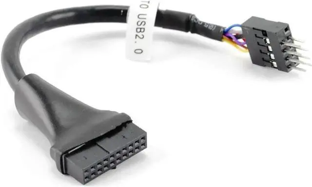 Alt view image 3 of 3 - WRIARICH 4 Inch USB 3.0 20-Pin Female to USB 2.0 8-Pin Male Motherboard Header Adapter