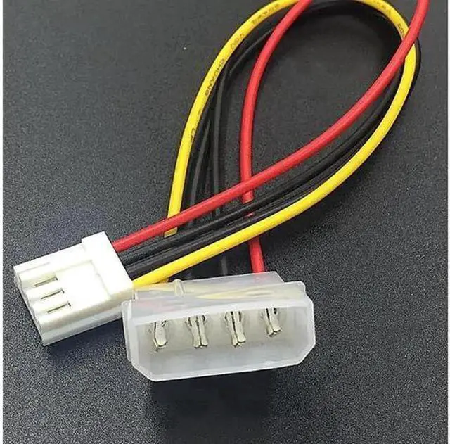 Main image of WRIARICH 4-Pin IDE Molex to Floppy Drive Power Adapter Cable, PC Large 4P to Small 4P Internal Power Connector Cord