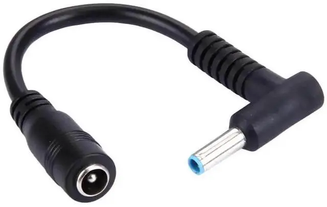 Main image of WRIARICH 10cm DC Power Converter Cable, 90 Degree Bent 4.5×3.0mm Male to 5.5×2.1mm Female Laptop Charging Cord