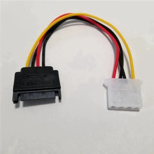 Main image of WRIARICH 10cm SATA 15Pin to 4Pin IDE Molex Power Adapter Cable