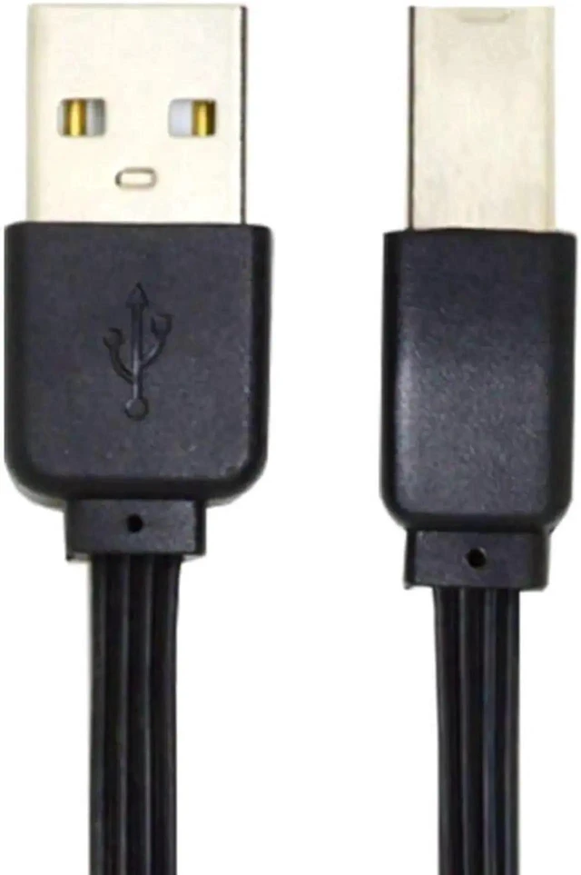 Alt view image 6 of 7 - WRIARICH 13cm Slim FPC Flat USB2.0 Type-A Male to Type-B Male Cable, High Speed Data Cord for Printer, Scanner & External Storage Drive