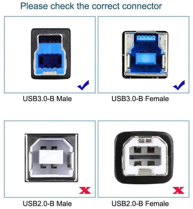 Alt view image 3 of 7 - WRIARICH 30cm USB3.0 Type-A Male to Type-B Female Extension Cable | 5Gbps High Speed Cord for External SSD, Hard Drive & Digital Camera