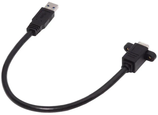 Alt view image 2 of 7 - WRIARICH 30cm USB3.0 Type-A Male to Type-B Female Extension Cable | 5Gbps High Speed Cord for External SSD, Hard Drive & Digital Camera
