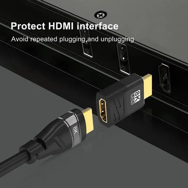 Alt view image 4 of 7 - WRIARICH 2 Pack HDMI 2.1 Female to Female Coupler Adapter, 8K@60Hz 4K@120Hz HDR eARC HDMI Extension Connector for HDTV PC Laptop Monitor PS5