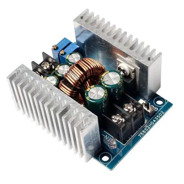 Alt view image 2 of 7 - WRIARICH 300W 20A DC-DC Buck Converter, CC CV Constant Current LED Driver, 6-40V to 1.2-36V Adjustable Step Down Voltage Regulator Module with Electrolytic Capacitor & Dual Heatsinks