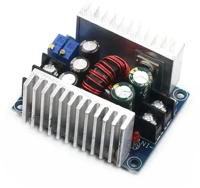 Main image of WRIARICH 300W 20A DC-DC Buck Converter, CC CV Constant Current LED Driver, 6-40V to 1.2-36V Adjustable Step Down Voltage Regulator Module with Electrolytic Capacitor & Dual Heatsinks