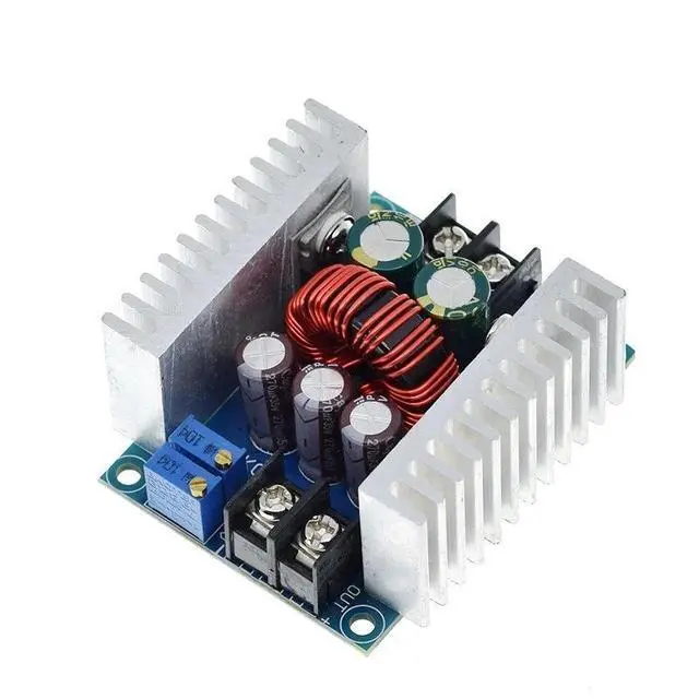 Alt view image 5 of 7 - WRIARICH 300W 20A DC-DC Buck Converter, CC CV Constant Current LED Driver, 6-40V to 1.2-36V Adjustable Step Down Voltage Regulator Module with Electrolytic Capacitor & Dual Heatsinks