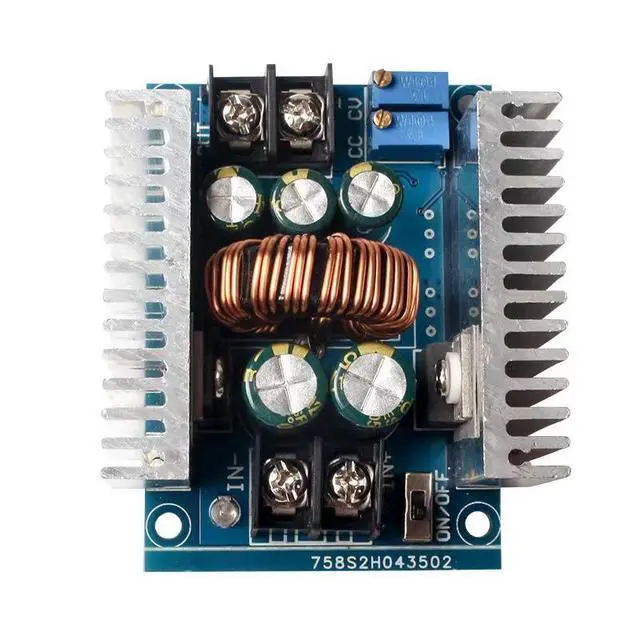 Alt view image 4 of 7 - WRIARICH 300W 20A DC-DC Buck Converter, CC CV Constant Current LED Driver, 6-40V to 1.2-36V Adjustable Step Down Voltage Regulator Module with Electrolytic Capacitor & Dual Heatsinks