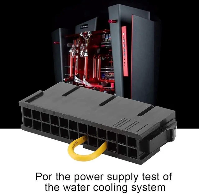 Alt view image 3 of 7 - WRIARICH 24-Pin ATX PSU Jumper Bridge Tool, 20+4 Pin Power Starter Connector for Mining Rigs
