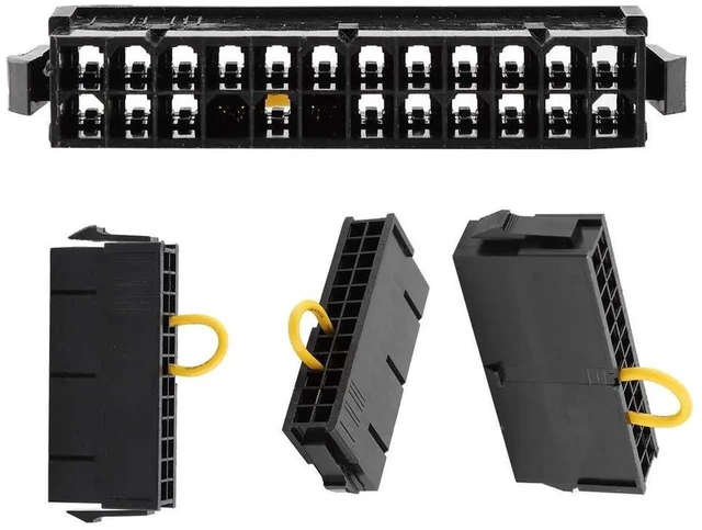 Alt view image 4 of 7 - WRIARICH 24-Pin ATX PSU Jumper Bridge Tool, 20+4 Pin Power Starter Connector for Mining Rigs