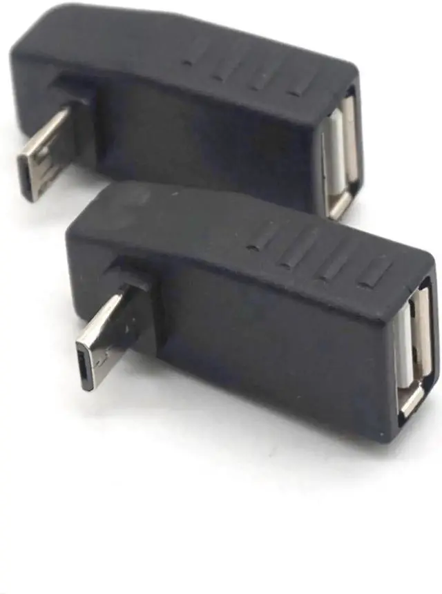 Alt view image 2 of 6 - WRIARICH Up & Down Angled Micro USB Male to USB 2.0 Female OTG Adapter Converter