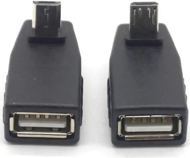 Alt view image 5 of 6 - WRIARICH Up & Down Angled Micro USB Male to USB 2.0 Female OTG Adapter Converter