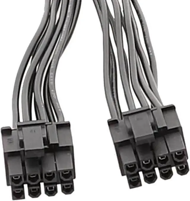 Alt view image 4 of 5 - WRIARICH 20CM 8Pin to Dual 8Pin GPU Power Splitter Cable, PSU PCIe 8Pin Power Extension Cord for Graphics Card