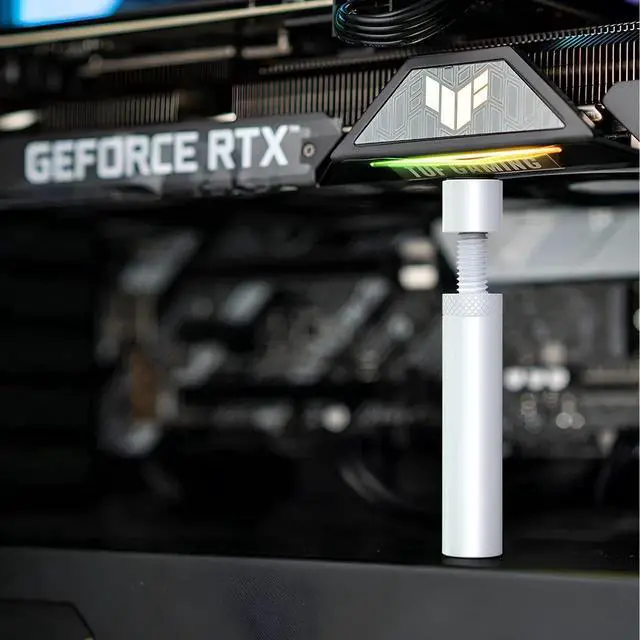 Alt view image 5 of 6 - WRIARICH Adjustable GPU Support Bracket with Magnet & Anti-Slip Pad, Universal GPU Sag Holder