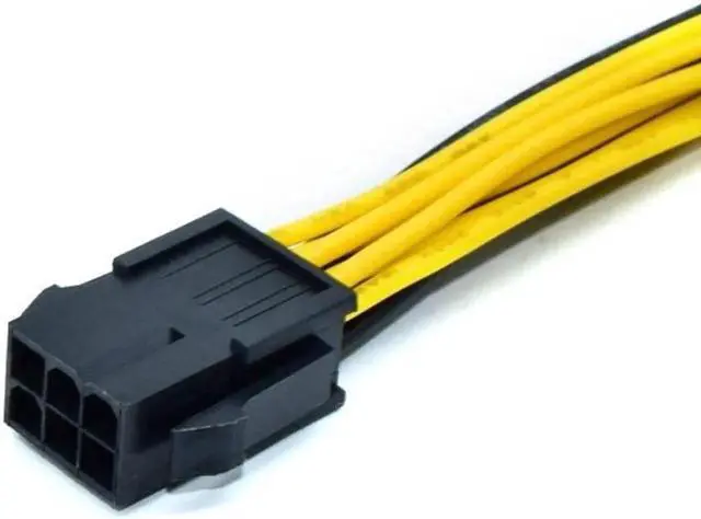 Alt view image 2 of 3 - WRIARICH 6-Pin PCIe to Dual PCIe 8-Pin (6+2) GPU Power Splitter Cable, PCI Express VGA Graphics Card Y-Splitter Extension Cord