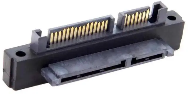 Main image of WRIARICH 90 Degree Up Angled SATA 22Pin 7+15 Male to Female Extension Adapter