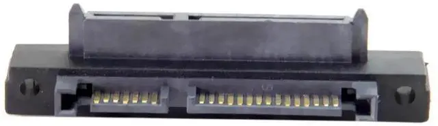 Alt view image 7 of 7 - WRIARICH 90 Degree Up Angled SATA 22Pin 7+15 Male to Female Extension Adapter