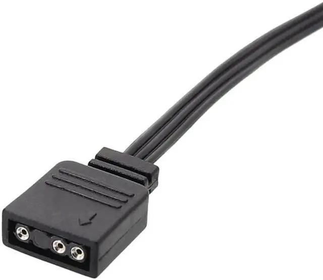 Alt view image 2 of 6 - WRIARICH 25cm Corsair Proprietary RGB to Universal 4-Pin 5V ARGB Adapter Extension Cable