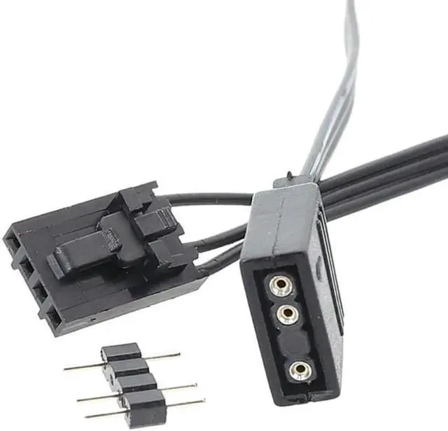 Alt view image 3 of 6 - WRIARICH 25cm Corsair Proprietary RGB to Universal 4-Pin 5V ARGB Adapter Extension Cable