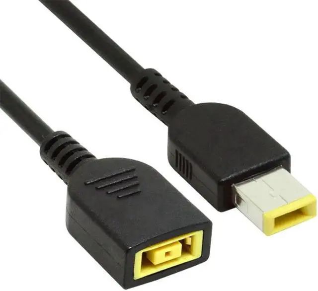 Alt view image 3 of 4 - WRIARICH 11.0×4.5mm Square Male to Female DC Power Extension Cable, 15cm Slim Tip Laptop Charging Extender Cord, for Lenovo ThinkPad X1 Carbon, X1 Yoga Series