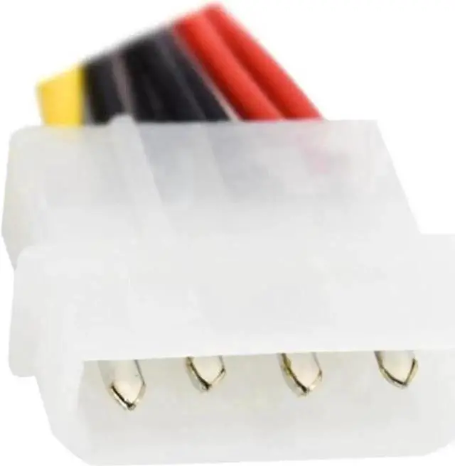 Alt view image 3 of 5 - WRIARICH 18AWG 8 Inch Molex 4Pin LP4 Male to 2 Female Power Splitter Cable