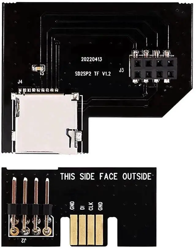 Alt view image 4 of 4 - WRIARICH AJMRTC SD2SP2 Pro Micro SD TF Card Reader Adapter SDLoader Swiss Mod for Nintendo GameCube NGC Serial Port 2, Plug and Play NTSC Console Homebrew ISO Retro Gaming PCB Storage Accessory