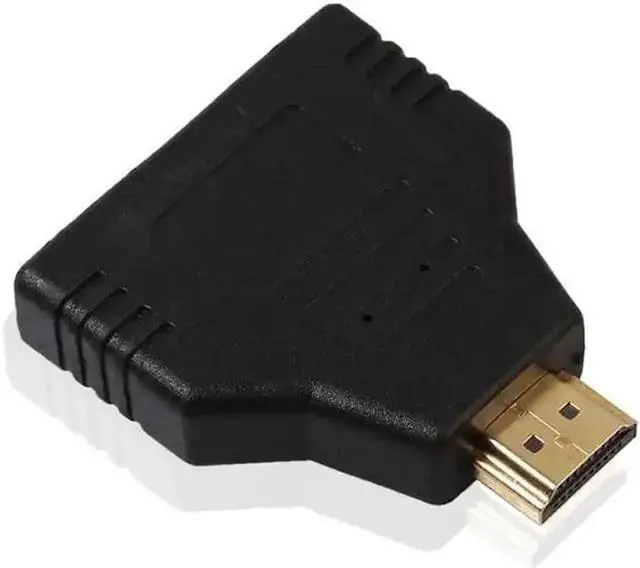 Main image of WRIARICH 1080P 1 in 2 Out HDMI Splitter Cable, HDMI Male to Dual Female Port Audio Video Converter (1 Pack)
