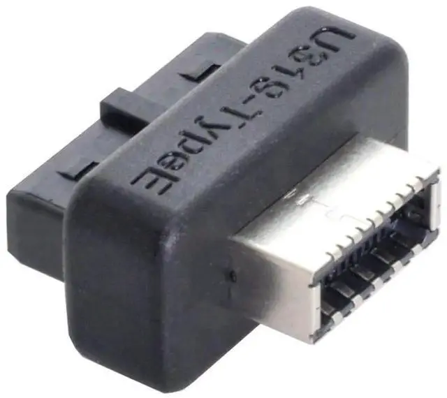 Alt view image 4 of 7 - WRIARICH Overmolded USB 3.0 19/20Pin Motherboard Header to USB 3.1 Type-E Front Panel Extension Adapter