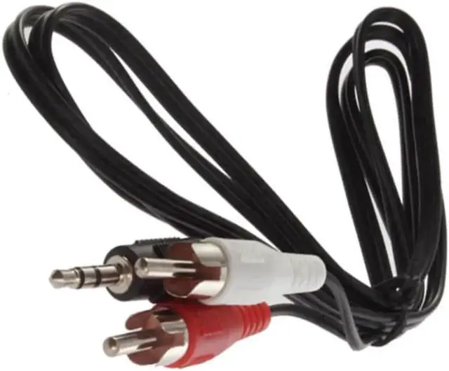 Alt view image 2 of 6 - WRIARICH 1 Pack 1.2M 3.5mm Male to Dual RCA Male Y Splitter Stereo Audio Cable Adapter Converter