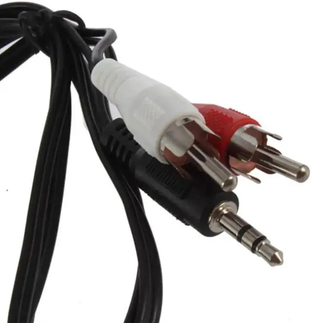 Alt view image 4 of 6 - WRIARICH 1 Pack 1.2M 3.5mm Male to Dual RCA Male Y Splitter Stereo Audio Cable Adapter Converter