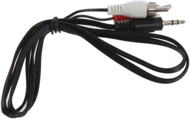 Alt view image 5 of 6 - WRIARICH 1 Pack 1.2M 3.5mm Male to Dual RCA Male Y Splitter Stereo Audio Cable Adapter Converter