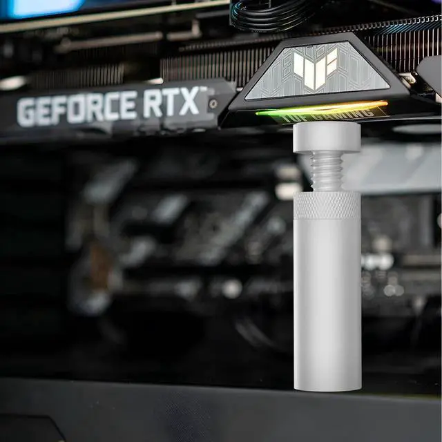 Alt view image 5 of 6 - WRIARICH M Size Adjustable GPU Anti-Sag Support Bracket, Magnetic Graphics Card Holder with Anti-Slip Pad, Universal Video Card Stabilizer Brace