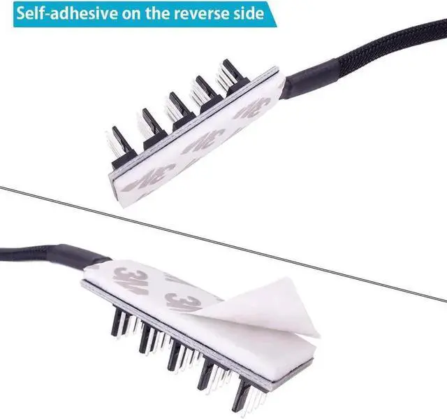 Alt view image 7 of 7 - WRIARICH 1 to 5 Way 4-Pin PWM Fan Hub Splitter Cable, Compatible with 3/4 Pin PC Case & CPU Cooling Fans