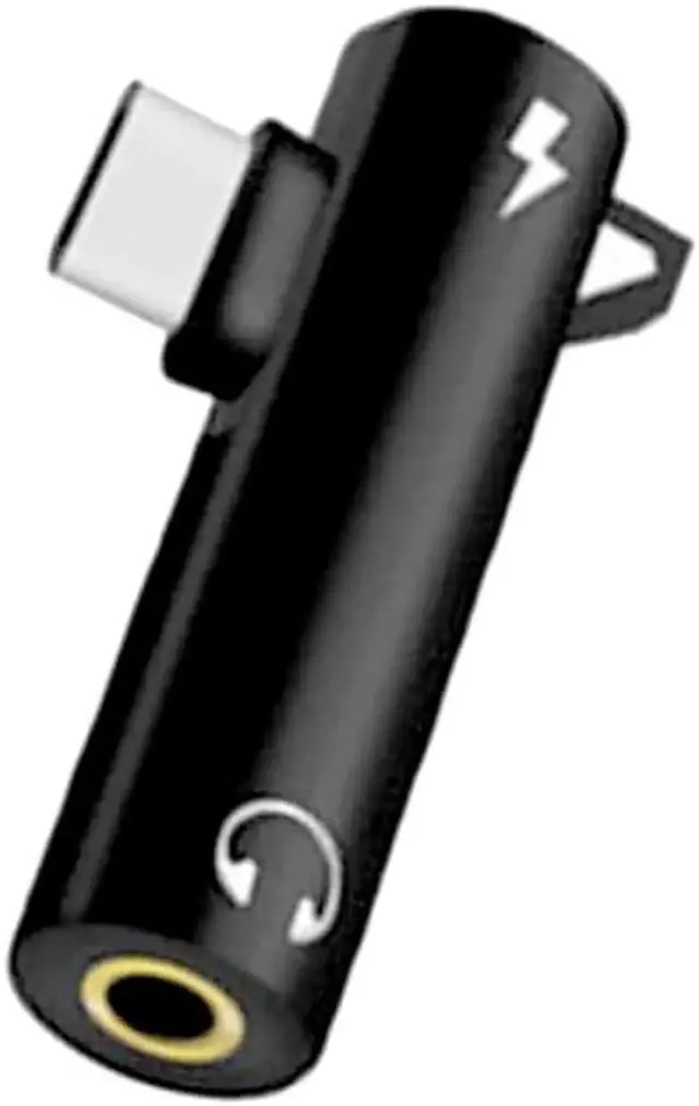 Main image of WRIARICH Type-C Audio Adapter Hook Call Music Charging 2-in-1 3.5mm Round Hole Earphone Converter
