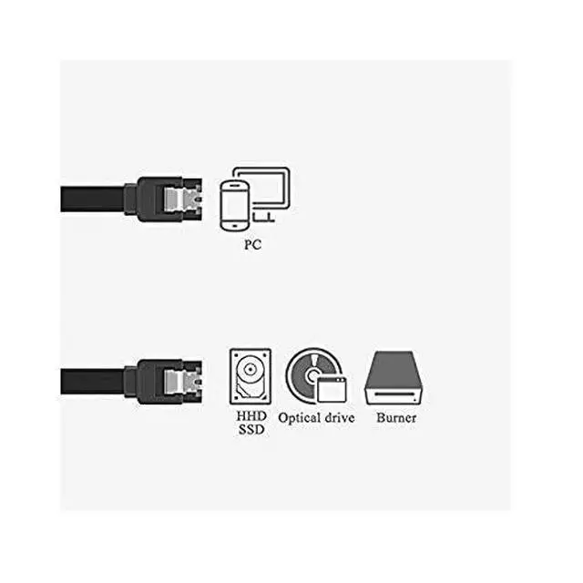 Alt view image 2 of 7 - WRIARICH SATA Cable III 10 Pack 6Gbps Straight HDD SDD Data Cable with Locking Latch 16 Inch(40cm) for SATA HDD, SSD, CD Driver, CD Writer