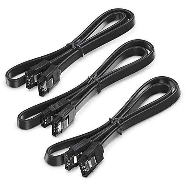 Alt view image 3 of 7 - WRIARICH SATA Cable III 10 Pack 6Gbps Straight HDD SDD Data Cable with Locking Latch 16 Inch(40cm) for SATA HDD, SSD, CD Driver, CD Writer