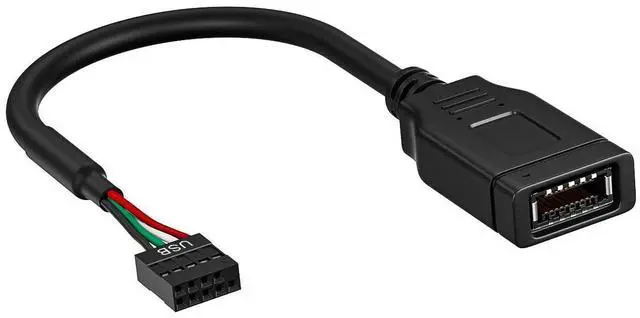 Main image of WRIARICH Motherboard USB 2.0 to Type C Front Panel Cable, USB3.2 Gen 1 Header USB-C Front Panel Adapter Cable for New PC Case