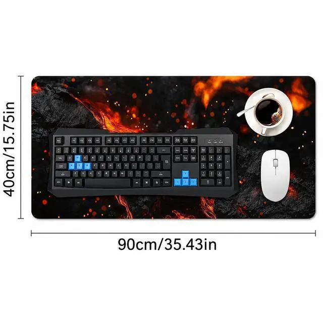 Alt view image 7 of 7 - WRIARICH XXL Gaming Mouse Pad 35.4x15.7 Inch, Large Extended Desk Mat