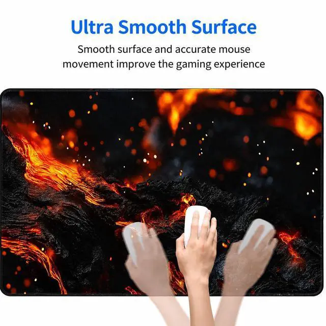 Alt view image 6 of 7 - WRIARICH XXL Gaming Mouse Pad 35.4x15.7 Inch, Large Extended Desk Mat